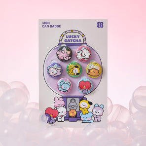(ONE) BT21  -Minini Lucky Gacha PVC Random Keyring