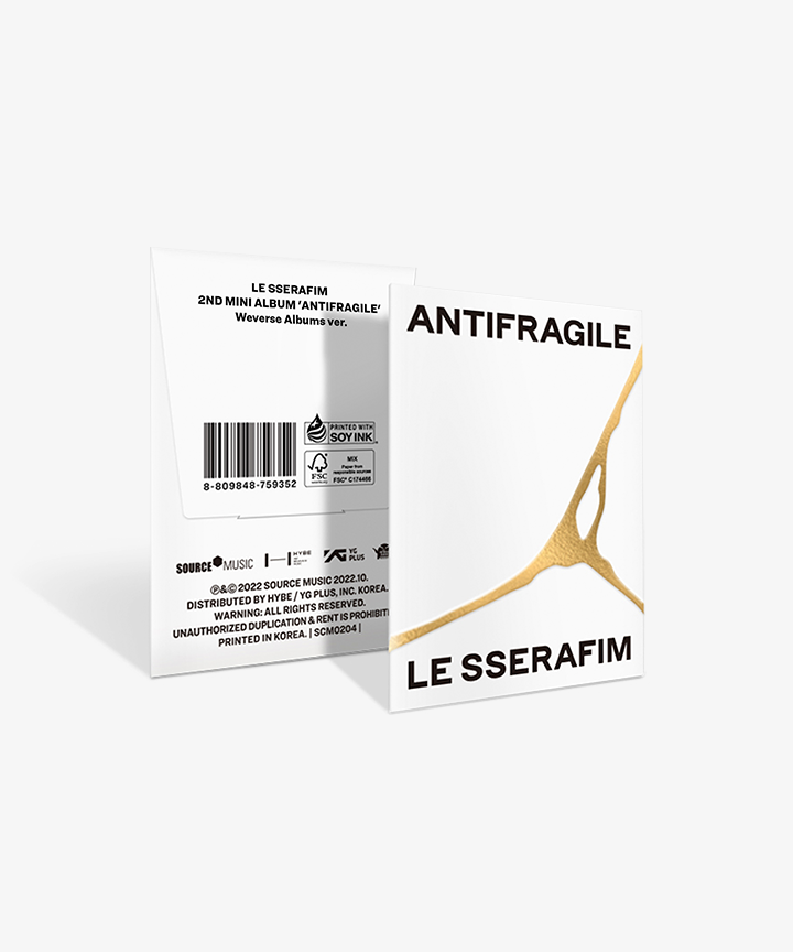 [LE SSERAFIM|لو سيرافيم] {Kpop} (ONE) LE SSERAFIM - 2nd Mini Album 'ANTIFRAGILE' (Weverse Albums Ver.)
