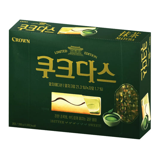 (ONE) Crown Cookdas Matcha Edition 289g [Matcha Cream] [Origin: Displayed in detailed description]