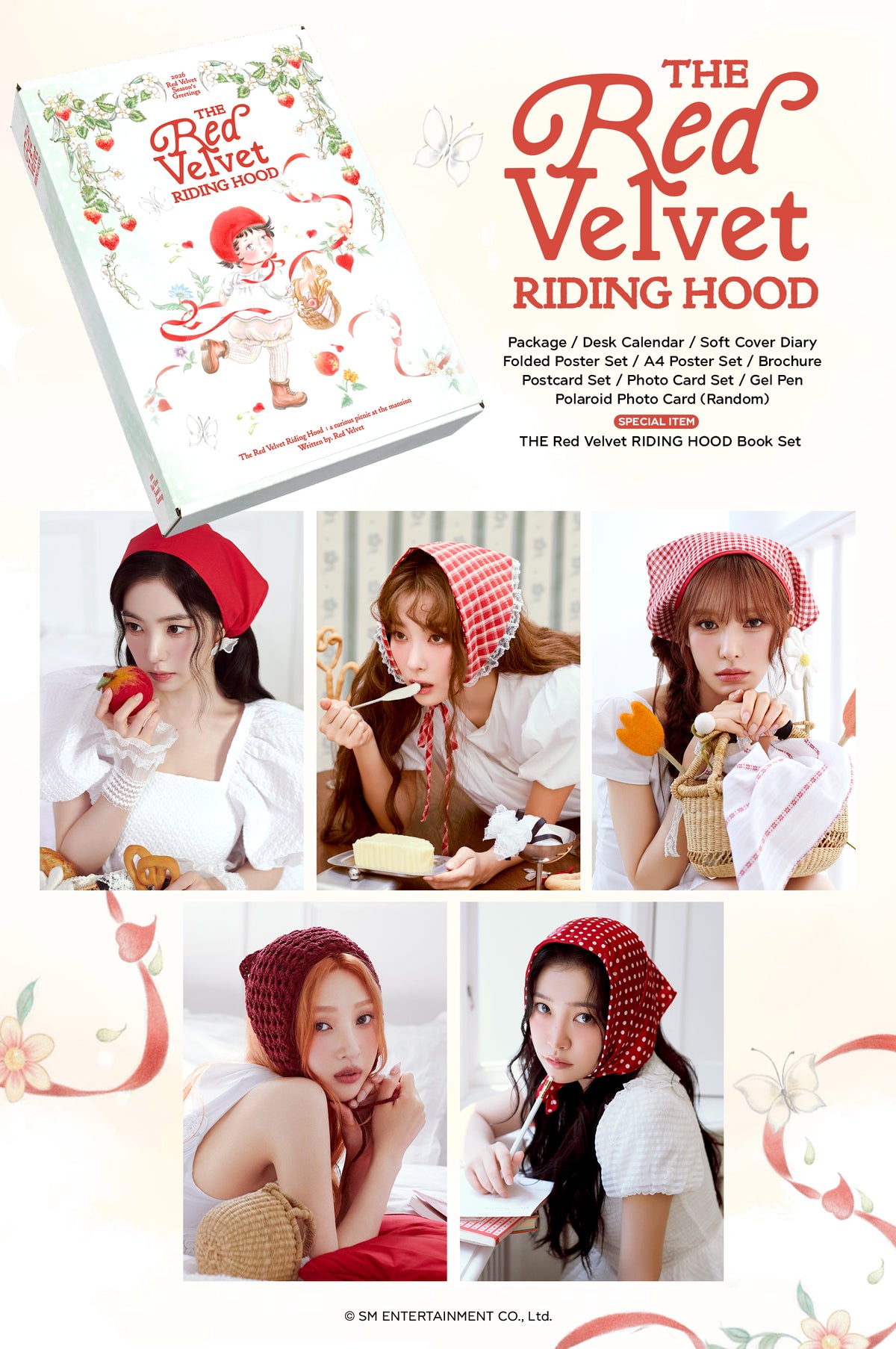 [Red Velvet|ريد فيلفيت] {Kpop} (ONE) Red Velvet 2026 - Season's Greetings + Special Photo Cassette Red Velvet Sign Photocard Goods Album