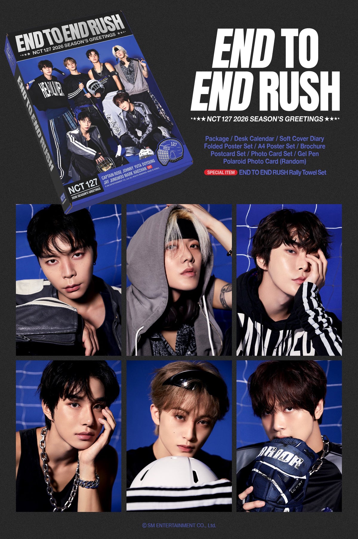 [NCT|ان سي تي] (ONE) NCT 127 - Season's Greetings + Special Photo CassetteSIG Photocard Goods Album NCT 127 2026