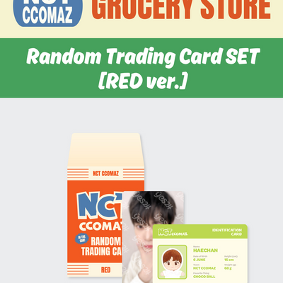 [NCT|ان سي تي] (ONE) NCT - CCOMAZ GROCERY STORE RANDOM TRADING CARD SET (RED Ver)