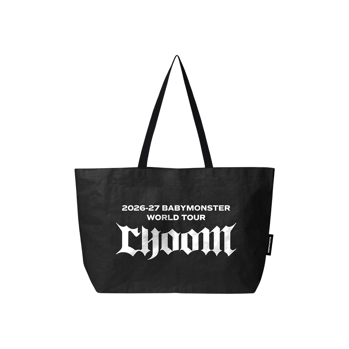 [BABYMONSTER|بيبي مونستر] {Kpop} (One) BABYMONSTER - Reusable Bag + Large Photocard (CHOOMTOUR) | بيبي مونستر - حقيبة قابلة لإعادة الاستخدام + فوتوكارد كبيرة (جولة تشوم)