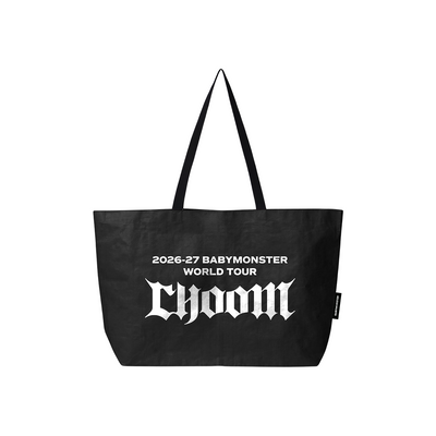 [BABYMONSTER|بيبي مونستر] {Kpop} (One) BABYMONSTER - Reusable Bag + Large Photocard (CHOOMTOUR) | بيبي مونستر - حقيبة قابلة لإعادة الاستخدام + فوتوكارد كبيرة (جولة تشوم)