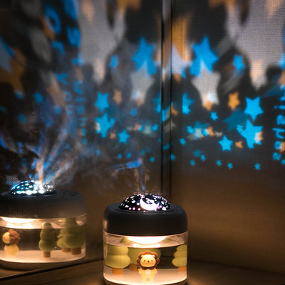 (ONE) 808 Lion - Secret Beam Portable Interior Mood Light Humidifier Housewarming Gif