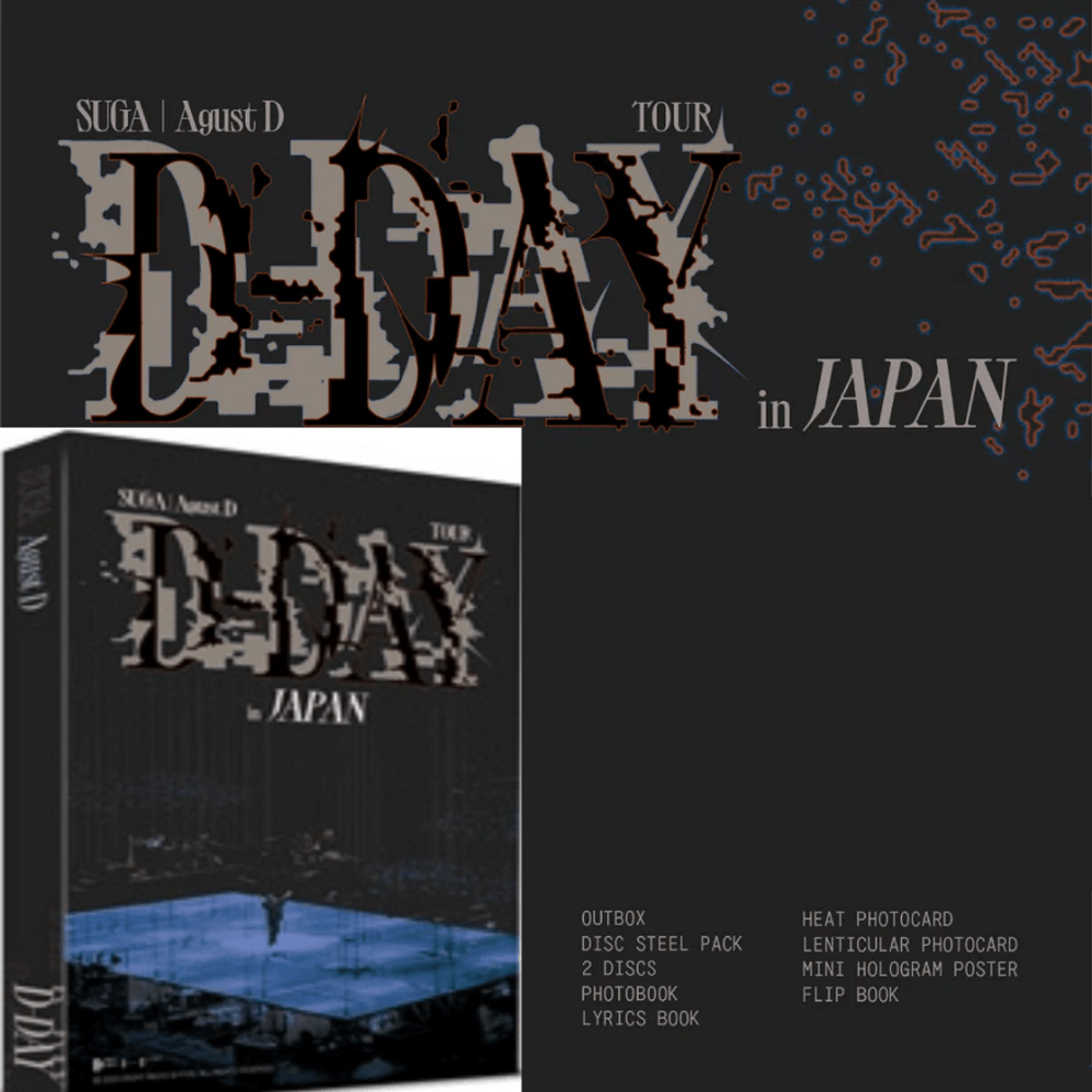 (ONE) BTS SUGA Japan Concert Blu-ray + Specials SUGA Agust D TOUR D-DAY in JAPAN