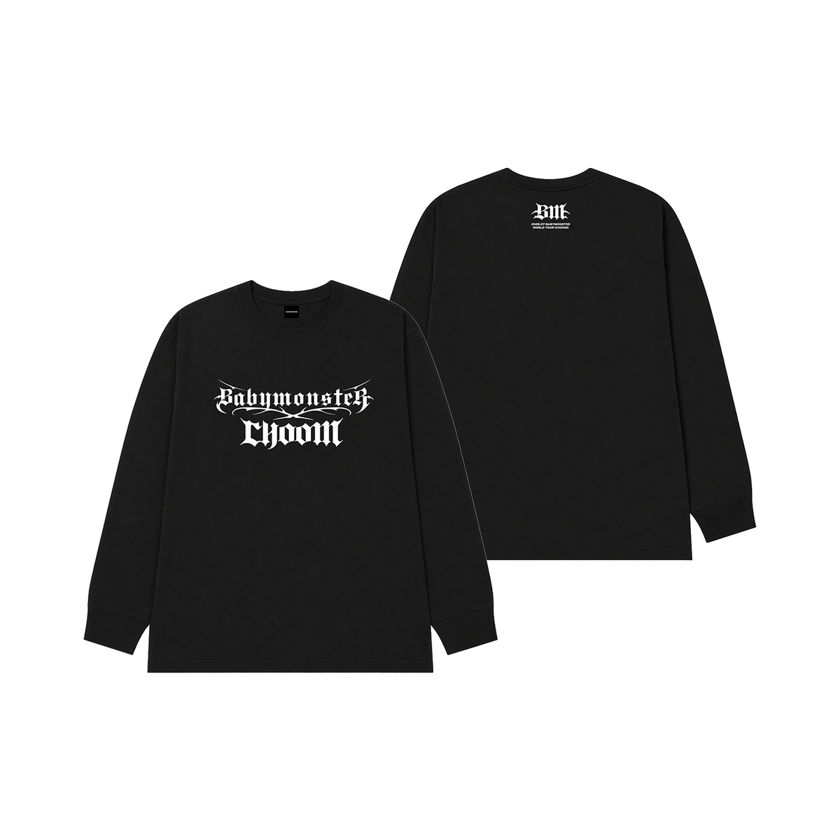 [BABYMONSTER|بيبي مونستر] {Kpop} (One) BABYMONSTER - Long Sleeve T-Shirt (CHOOM 2026-27 World Tour) | بيبي مونستر - تيشيرت بأكمام طويلة (جولة تشوم العالمية)