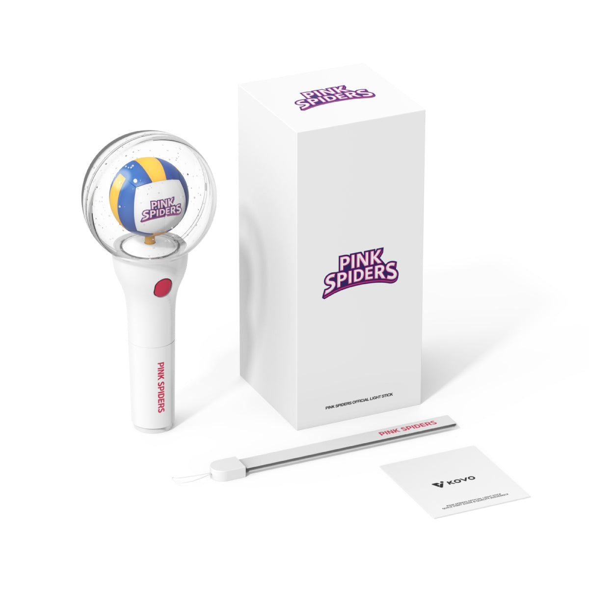 [Lightstick|عصا إضاءة] (One) KOVO Official Light Stick - PINK SPIDERS (2025 Korean Volleyball) | عصا الإضاءة الرسمية بينك سبايدرز (الكرة الطائرة الكورية)