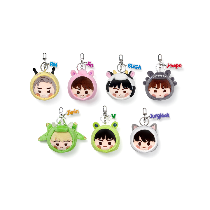 (ONE) BTS Face Keyring
