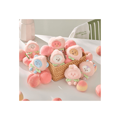 [BTS|بانتقان] (One) BTS - BT21 Peach Holic Plush Keyring | بي تي اس - ميدالية دمية بيتش هوليك