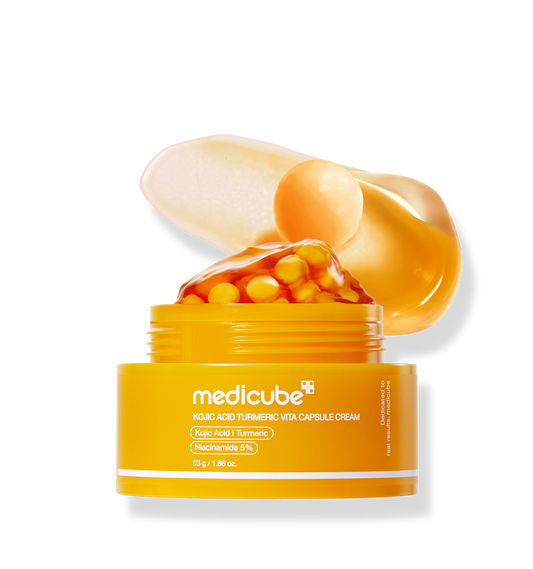 [Care | العناية] (One) Medicube Kojic Acid Turmeric Vita Capsule Brightening Cream | ميديكيوب كريم التفتيح بكبسول حمض الكوجيك والكركم وفيتامين