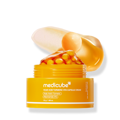 [Care | العناية] (One) Medicube Kojic Acid Turmeric Vita Capsule Brightening Cream | ميديكيوب كريم التفتيح بكبسول حمض الكوجيك والكركم وفيتامين