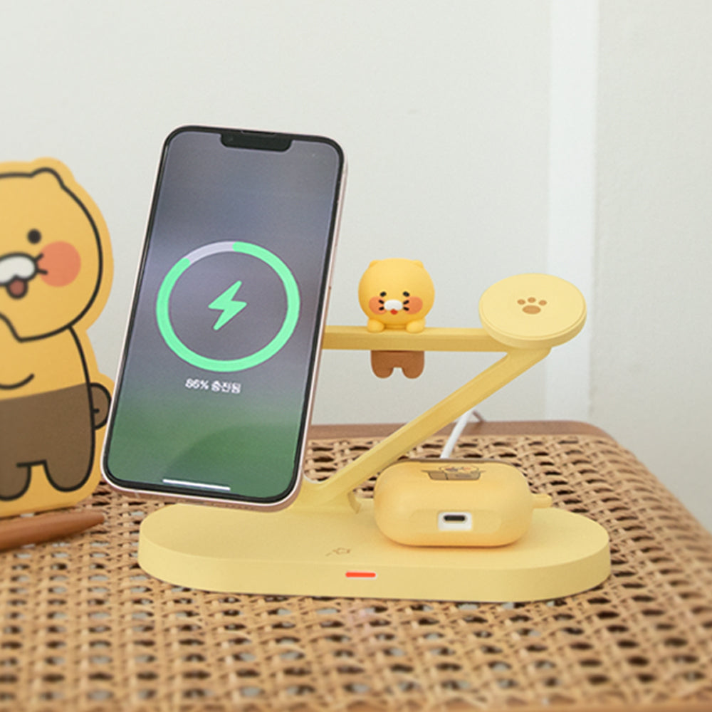 (ONE) Kakao Friends Chunsik Apple iPhone Apple Watch High-Speed Multi Wireless Charger