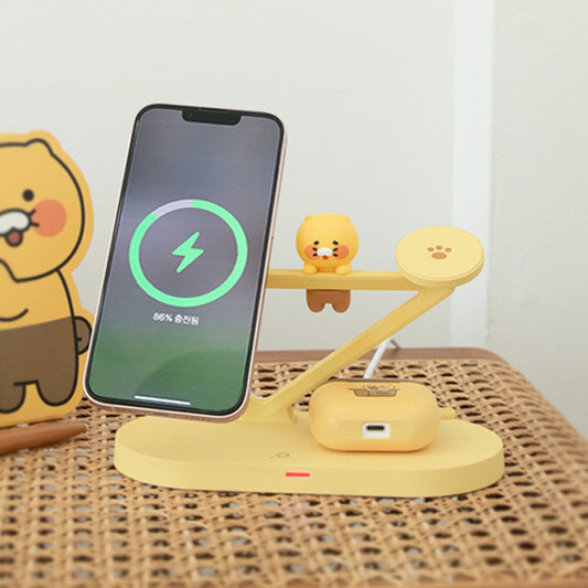 (ONE) Kakao Friends Chunsik Apple iPhone Apple Watch High-Speed Multi Wireless Charger