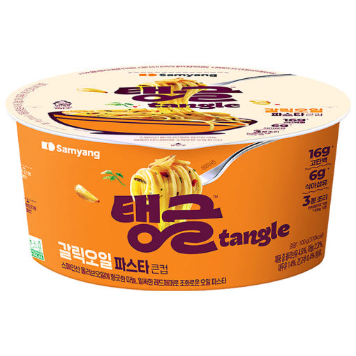 (ONE) Samyang Tangle Garlic Oil Pasta Large Cup 100g [Country of Origin: Indicated in detailed description]