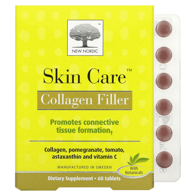 [Collagen|كولاجين] (ONE) New Nordic US Inc Skin Care - Collagen Filler 60 Tablets | (ONE) New Nordic US Inc العناية بالبشرة - مكمل الكولاجين 60 قرصًا