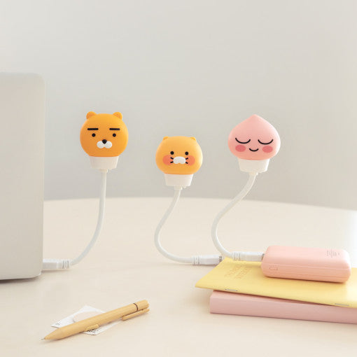 (ONE) Kakao Friends USB Lamp Apeach Ryan Laptop Lamp Desk Cute Mini Bulb Light