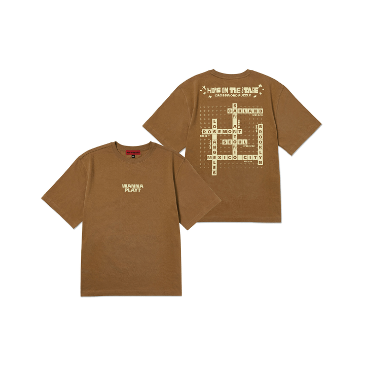 (ONE) BTS Tour T-Shirt (Brown)