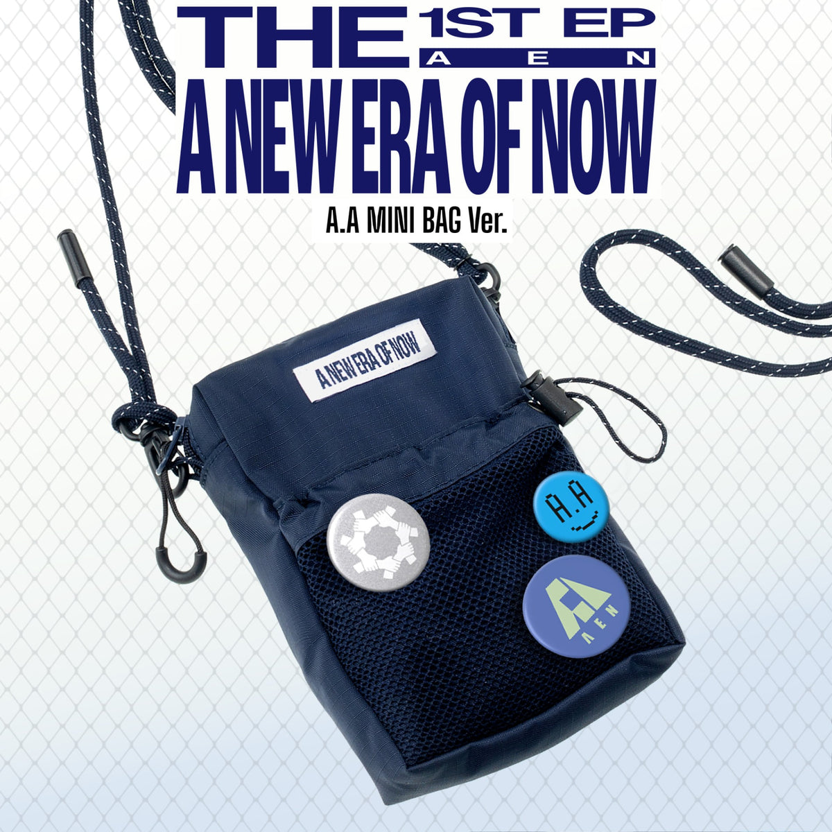 [AEN|إيه إي إن] {Kpop} (Set) AEN - The 1st EP [A NEW ERA OF NOW] (A.A Mini Bag Ver.) | إيه إي إن - الألبوم القصير الأول [A NEW ERA OF NOW] (نسخة الحقيبة الصغيرة)