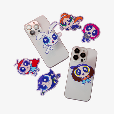 [NEWJEANS|نيوجينز] {Kpop} حامل جوال نوع ثاني | (ONE) NewJeans - THE POWERPUFF GIRLS X NJ PHONE GRIP