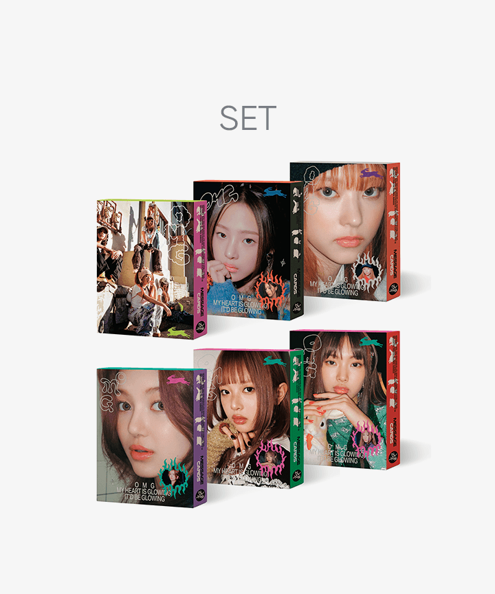 [NEWJEANS|نيوجينز] {Kpop} (SET) NewJeans - ‘OMG’ Message Card ver. (Set)