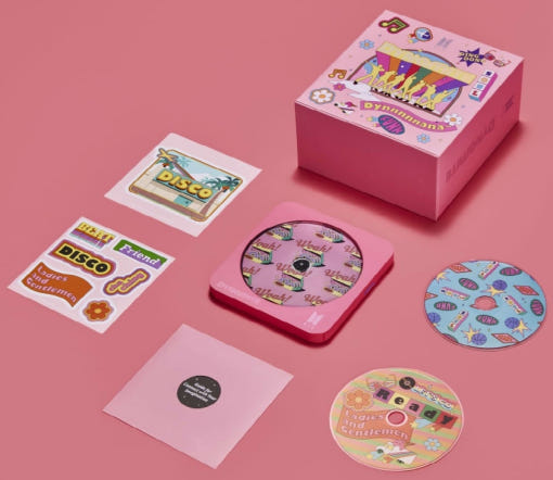 CD/DVD player pink or purple Weight 1.2 kg | (ONE) BTS Dynamite Multi OS DVD Writer - Pink ( GPM2MK10 )