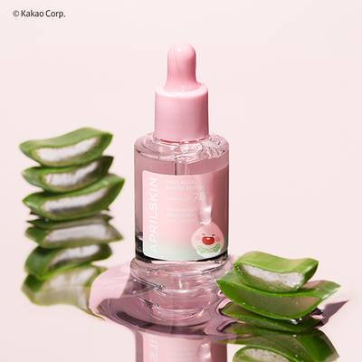 [Care|العناية] (SET) Little Apeach Edition - Pink Aloe Musin Serum 2 pieces | سيت - مصل الصبار الوردي + هديه دبوس الشعر 2 حبه