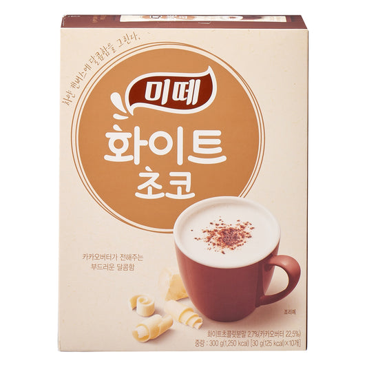 دونجسيو ميتي شوكولاتة بيضاء ساخنة (30جم*10 قطع) | (ONE) East & West Mitee Hot Chocolate White (30G*10 Pack) Origin: See Product Details