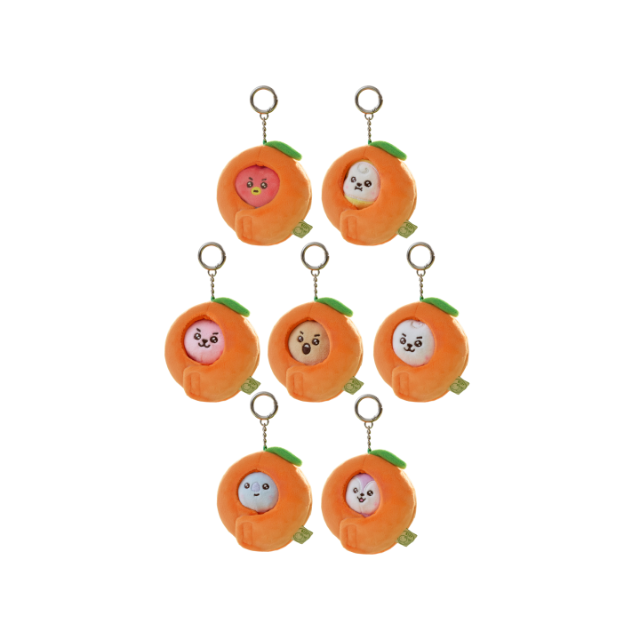 (ONE) BT21 Baby Plush Keyring Orange Party