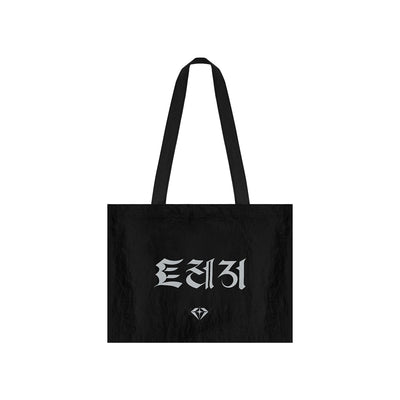 [Treasure|تريجر] (One) TREASURE - Travel Collection Tote Bag 41x29 cm (Ivory / Black) | تريجر - حقيبة توت من مجموعة السفر 41×29 سم (عاجي / أسود)