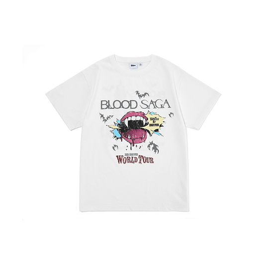 (One) ENHYPEN - S/S T-Shirt White (BLOOD SAGA World Tour)