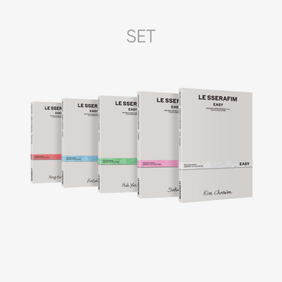 [LE SSERAFIM|لو سيرافيم] {Kpop} (SET) LE SSERAFIM - 3rd Mini Album 'EASY' (COMPACT ver.) Set
