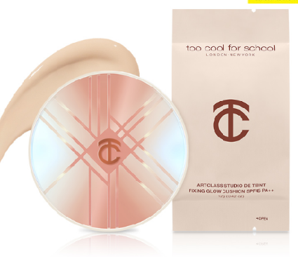 واحد - كوشن تغطية عالية مصنوع من مواد طبيعيه  | (ONE) MAKE UP - Too Cool For School - Fixing Glow Cushion