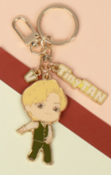 واحد - بي تي اس  تني تان داينمايت فيرجن ميتال كيرنك | (ONE) BTS TinyTAN Dynamite Version Metal Keyring