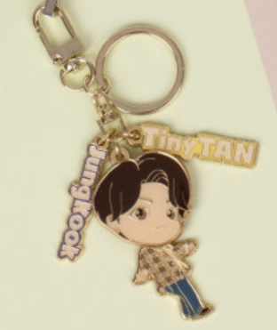 واحد - بي تي اس  تني تان داينمايت فيرجن ميتال كيرنك | (ONE) BTS TinyTAN Dynamite Version Metal Keyring