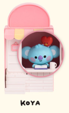 ساعة رقمية من شخصيات بي تي 21 | (ONE) BT21 - Mini Home Café figure Clock