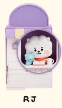 ساعة رقمية من شخصيات بي تي 21 | (ONE) BT21 - Mini Home Café figure Clock