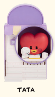 ساعة رقمية من شخصيات بي تي 21 | (ONE) BT21 - Mini Home Café figure Clock