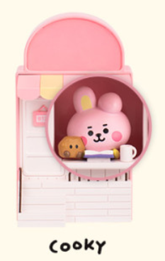 ساعة رقمية من شخصيات بي تي 21 | (ONE) BT21 - Mini Home Café figure Clock