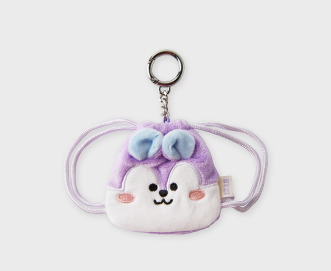 (ONE) BT21 Line Friends Big & Tiny String Backpack Keyring