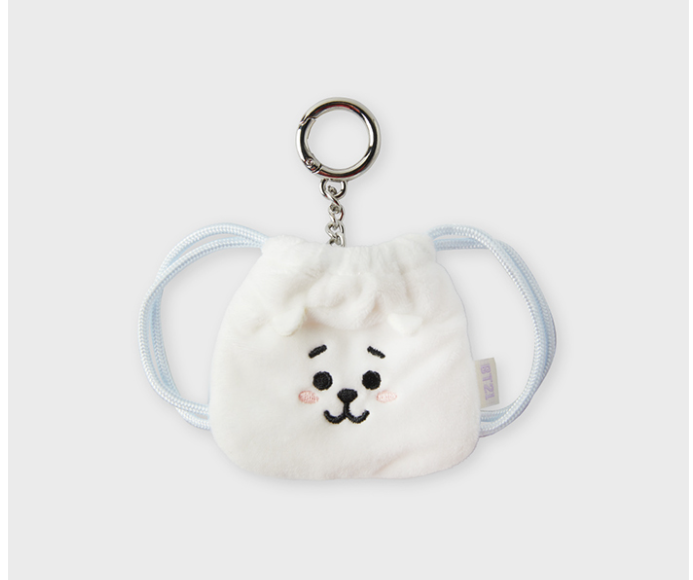 (ONE) BT21 Line Friends Big & Tiny String Backpack Keyring