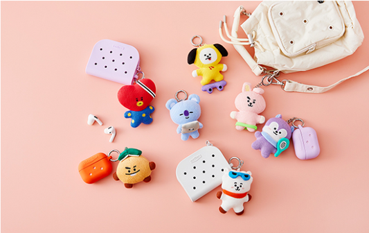 (ONE) BT21 Line Friends Season Greeting Knit Keyring