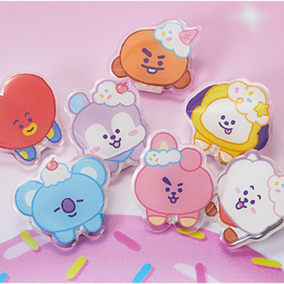(ONE)BT21 -  ON THE CLOUD edition acrylic clip magnet"