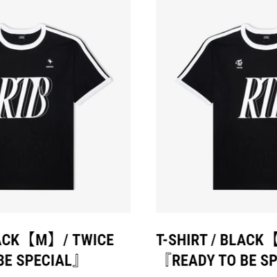 [Twice|توايس] {Kpop} (ONE) TWICE - T-SHIRT BLACK/ 『READY TO BE SPECIAL』