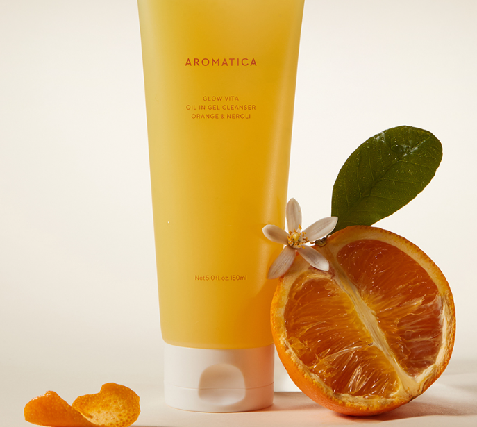 [Care|العناية] (ONE) Glow - Vita Oil in Gel Cleanser 150ml | واحد منظف جل العميق زيت فيتا المتوهج بالبرتقال والنيرولي اي اليوسفي 150  مل .شرح بالوصف