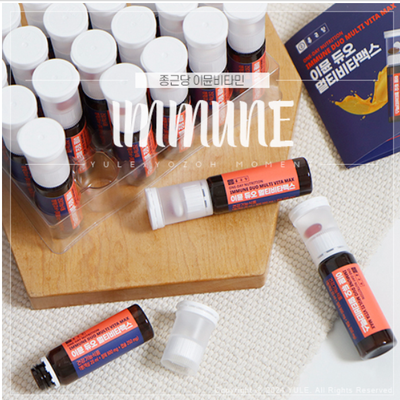 [Vitamin&Health|فيتامين&صحة] (ONE) Chong Kun Dang - Immune Duo Multi Vitamax Drink 24 bottles | واحد  - إيميون ديو مولتي فيتاماكس شراب فيتامين شامل  1 علبة 24 زجاجة
