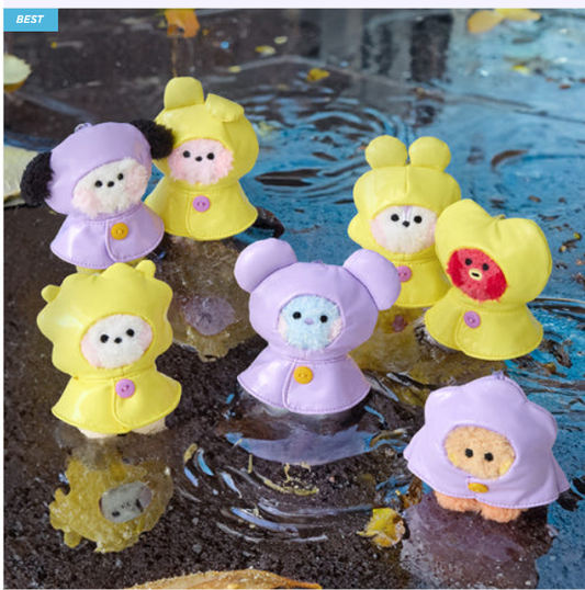 (ONE) BT21 Mini Mininy Rainyday Doll Keychain