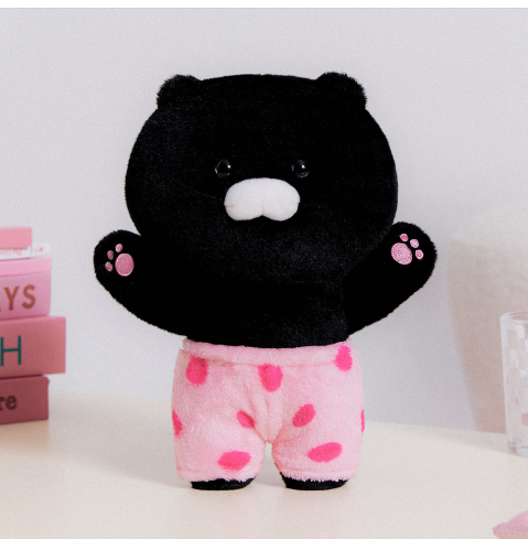 (ONE) KAKAO FRIENDS - Black Chun Sleeping Pants Baby Pillow_Chun Sik