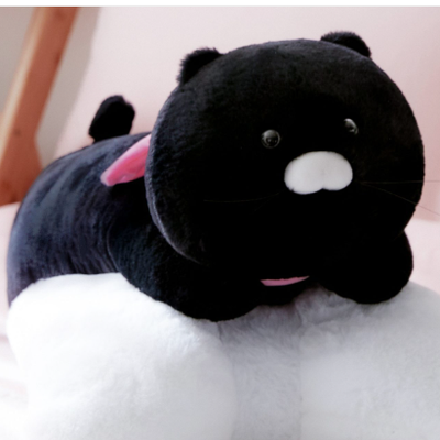 (ONE) KAKAO FRIENDS - Black Chun Pink Ribbon Pillow_Chun Sik