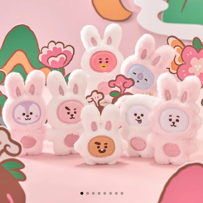 (ONE) BT21 - K-Rabbit Flat Doll Keyring